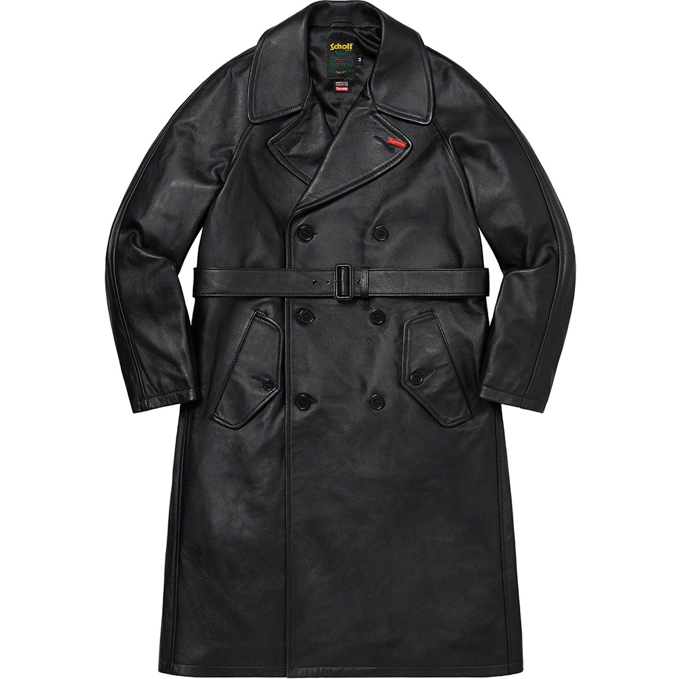 Supreme®/Schott® Leather Trench Coat view 4
